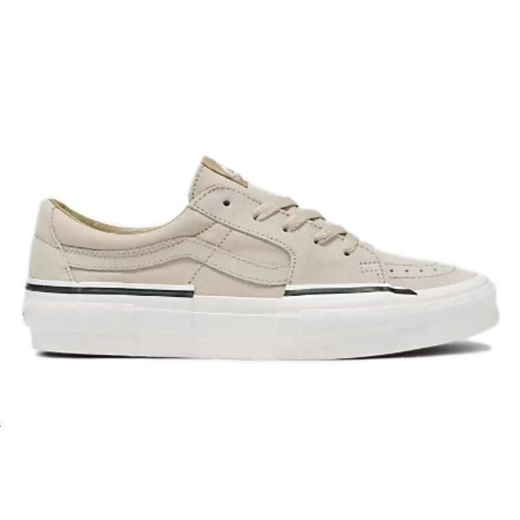 Vans Sk8 Non-Slip Durable Breathable Low-Top Skate Shoes Unisex Sneakers Off-White VN000CRNBYS