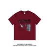 Pure cotton large size American oversize short-sleeved t-shirt women's new design niche printed top