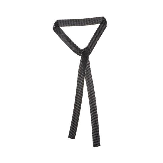 Metal Scarf Sparkling Sequin Thin Long Scarf Night Club Party Glittery Women Neck Wrap Neck Accessory