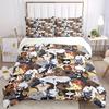3Pcs Dogs, Pet Print Printed Bedding Set, Breathable And Soft,(Includes 1 Duvet Cover And 2 Pillowcases, Quilt Not Included) Yy250815176