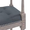 Dark Grey Velvet Bench 110 X 40 X 70 Cm