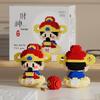 God of Wealth Micro-Particle Building Blocks - New Year Gift Ornament, Compatible with Lego