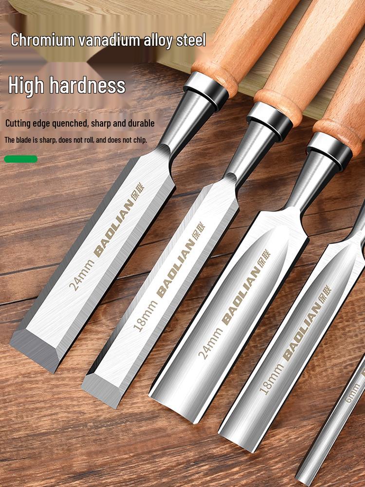 Wooden Handle Carving and Grooving Chisel Set for Woodworking
