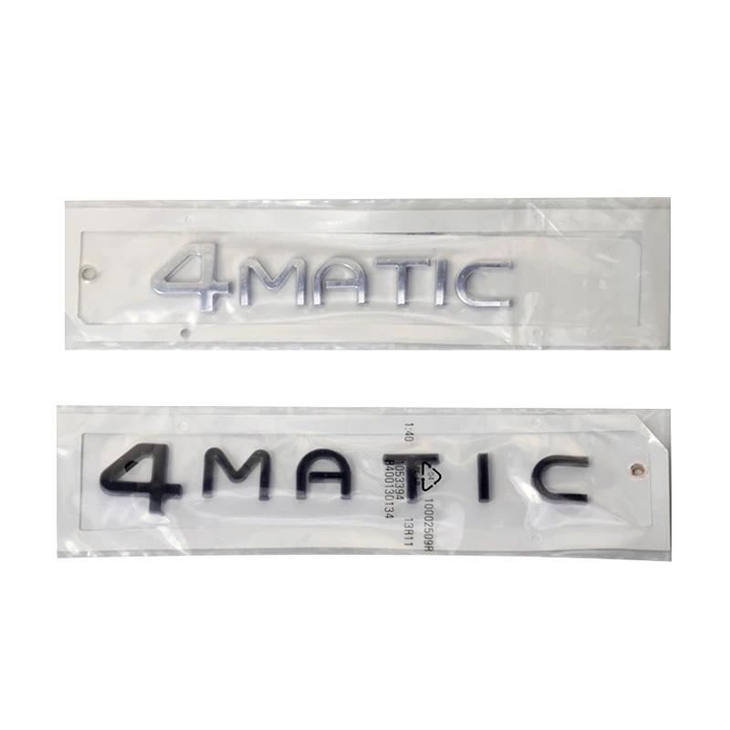3D ABS Chrome Silver Black Car Rear Trunk Badge Sticker EQC400 4MATIC Emblem Logo  EQA EQB EQE EQC 400 Accessories