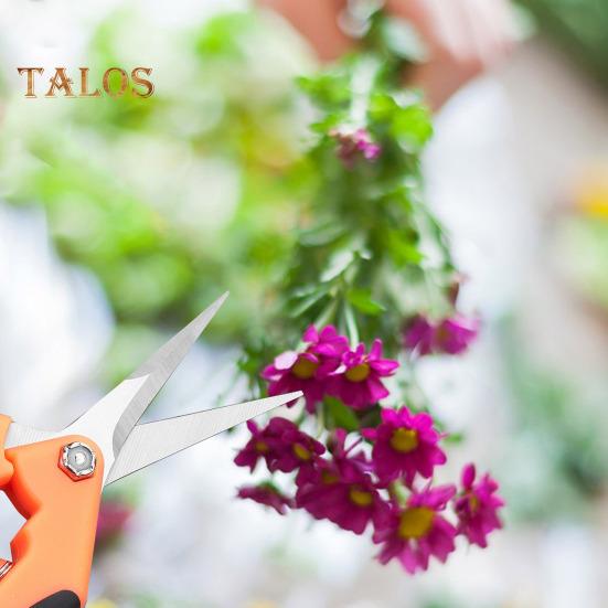 1 buc/ 2 buc foarfece de grădinărit cu mâner de blocare ergonomic foarfece de tăiat foarfece multifuncțională cu mecanism de arc pentru flori de bonsai de grădină