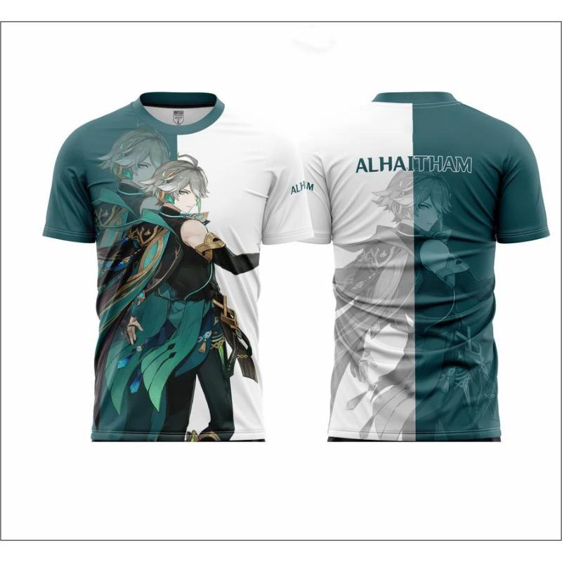 New Popular Anime Games Genshin Impact 3D T-shirt Fashion Yae Miko Print Short Sleeve t shirts Harajuku Y2k Tops Summer Clothing