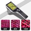 Compact 80X 100X Magnification Digital Microscope Lightweight ABS Imaging For Education Lab Use & Outdoor Explore