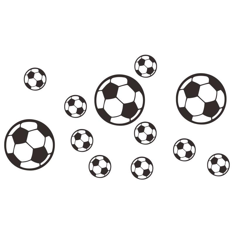 12pcs Footbal Soccer Wall Sticker Waterproof Home Decor for Boy Kids Rooms Living Room Art Decoration Bedroom Decor