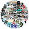10 30 50 100Pcs Fishing Stickers Waterproof Skateboard Motorcycle Guitar Luggage Laptop Bicycle Sticker