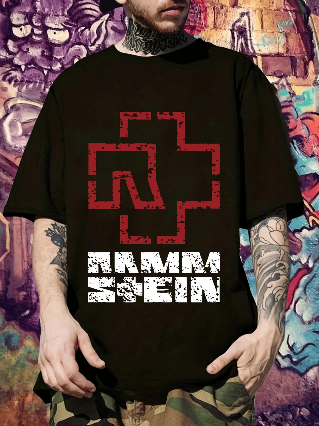 Casual Graphic T-shirt - Abstract Geometric Design L