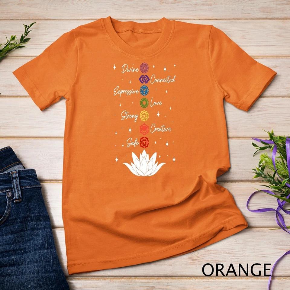 Chakra Lotus Flower Yoga Buddhism Meditation Spiritual T-Shirt Unisex T-shirt 4 S