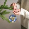 2Pack Hanukkah Ornaments, Star of David and Menorah Acrylic Hanging Ornament for Hanukkah Tree Decoration Rosh Hashanah Shana Tova Party Decor,Dk.