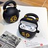 3D Kettlebell Cartoon Cute Earphone Case for AirPods 4 2024 Charging Box Silicone Earphone Cover for AirPods Pro 2 1 2 3 Case