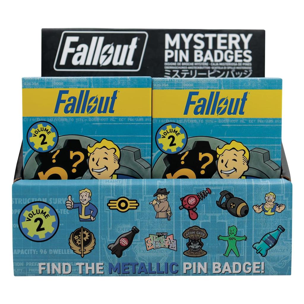 Officially Licensed Fallout Trading Pin Badges Vol. 2 Box