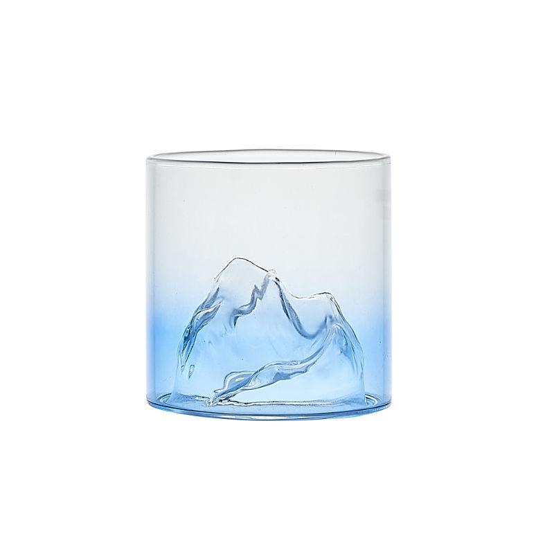 170ml Mountain Tea Cup Colorful Glass Luxury Gifts for Friends Transparent Cups Lightweight Glass Heat-resistant Material Mugs