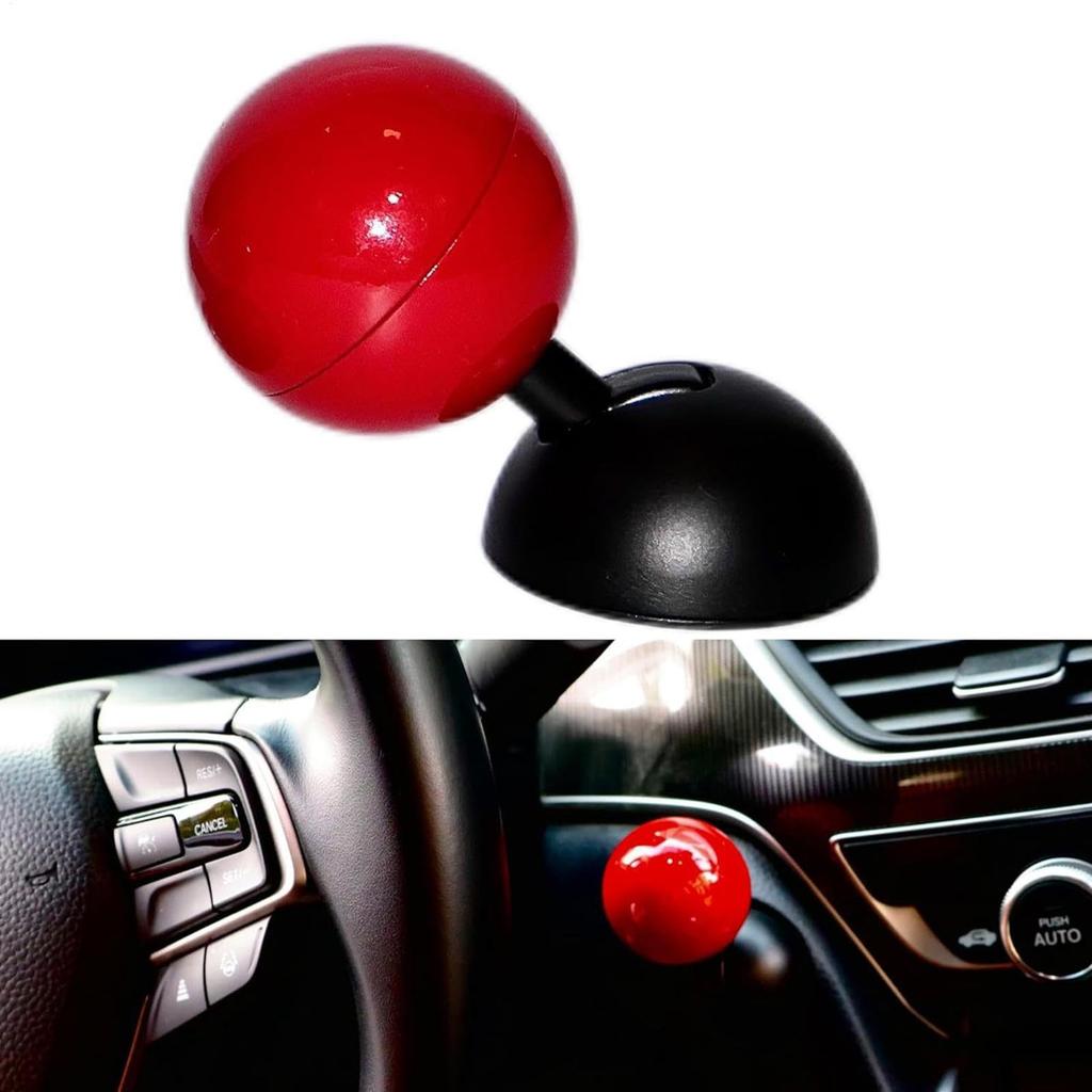 Qismetbina 2pcs Car One Click Start Button Joystick Push Start Button Cover Car Engine