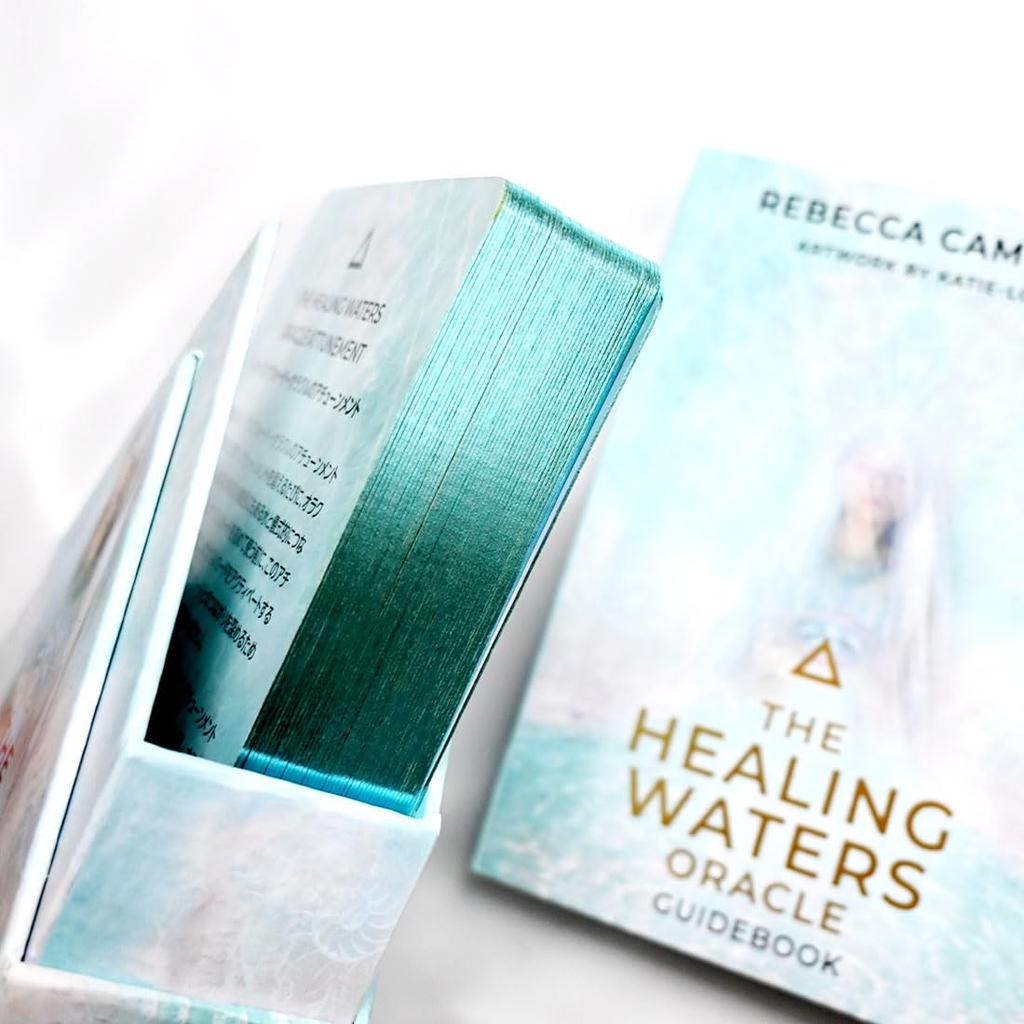Healing Water Oracle [New Edition] Japanese Instruction Manual Included Divination Oracle Cards Blue Edge (Oracle Card Series)