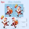 Window Holiday Stickers With Pvc Snowflakes Penguins And Santa Christmas For