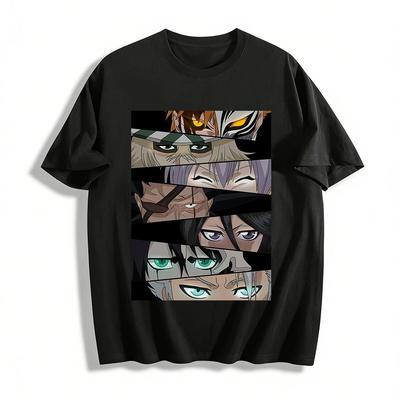 BLEACH Classic Characters Eyes Print Casual T-Shirt Pure Cotton T-shirt