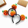 Pumpkin Headband Festive Costume Accessory Cute Cartoon Doll Hairband Dark Style Personality Trend Unisex Headwear Halloween