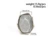 Zinc Zinc Zinc Alloy Water Ripple Ring Adjustable Cat Eye Ring Trendy Gemstone Resin Ring  Gift