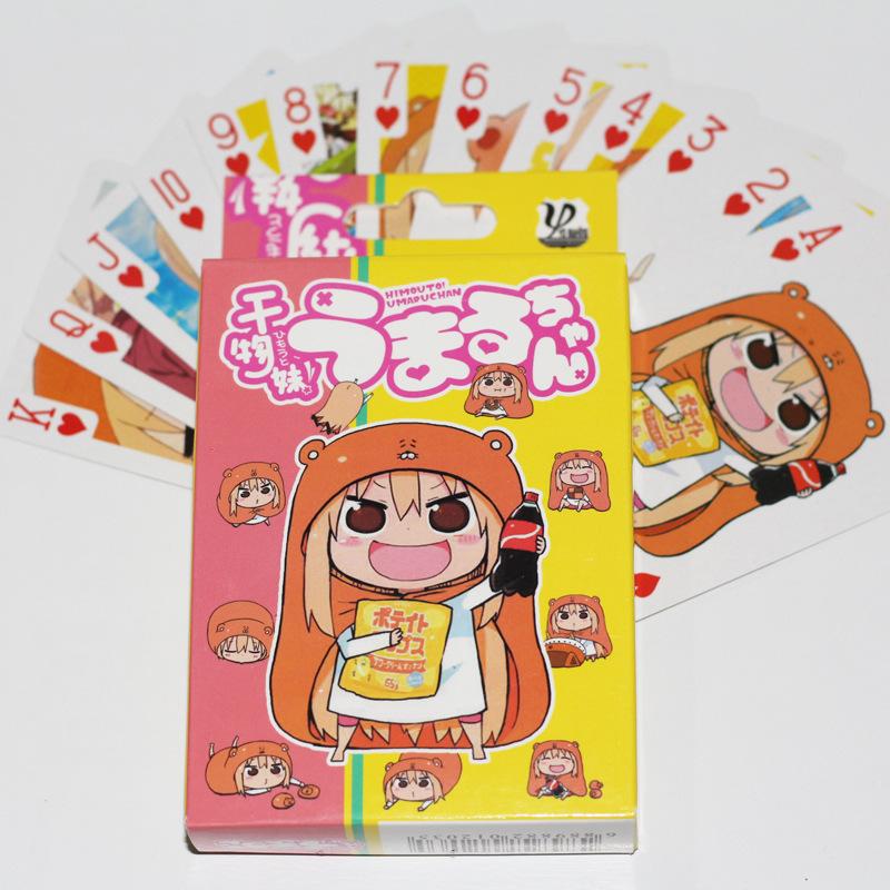 Anime Himouto! Umaru-chan Doma Umaru Poker Cards Cartoon Accessories
