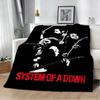 Singer S-System Band Of A D-Down Album Flannel Blanket Soft Throw Blanket Art For Home Decor Bedroom Bed Sofa Picnic Fans Gift