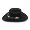 Woolen Hat Western Cowboy Gift Hat Men'S And Women'S Couple Hat Curled Ethnic Style Top Hat