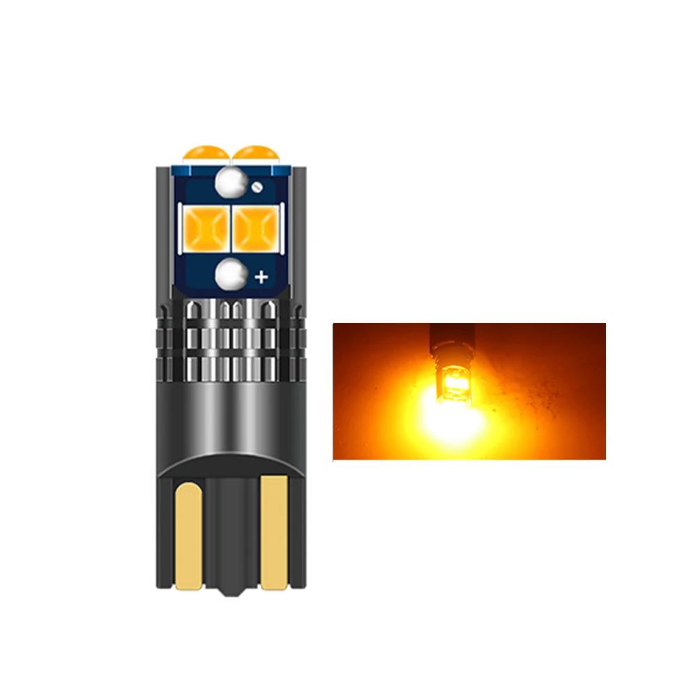 T10 Car Side Light Multiple Colors LED Strip Marker Bulb Canbus No Error DC 12V Auto Driving License Plate Bulbs Super Bright