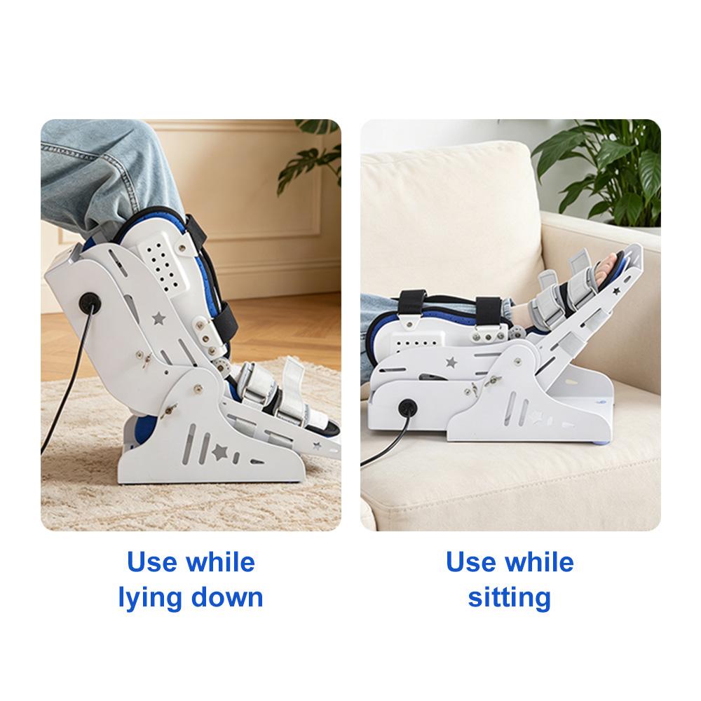 Electric Ankle Trainer , Leg Rehabilitation Exerciser Metal Frame Comfortable Wear Adjustable Ankle Joint Training Machine