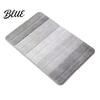 Washable Plush Floor Mat Water-absorbent Rug Quick Color Bathroom Mat Gradient Dry Absorbent Rug Anti-Slip
