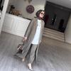 Middle East Arabian Women's New Fashion Loose Casual Cardigan Long Dress Shirt Long Dress
