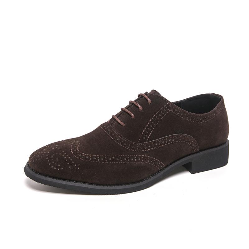Men s New Matte Leather Pointed Toe Formal Loafers - Large Size Casual Shoes 41