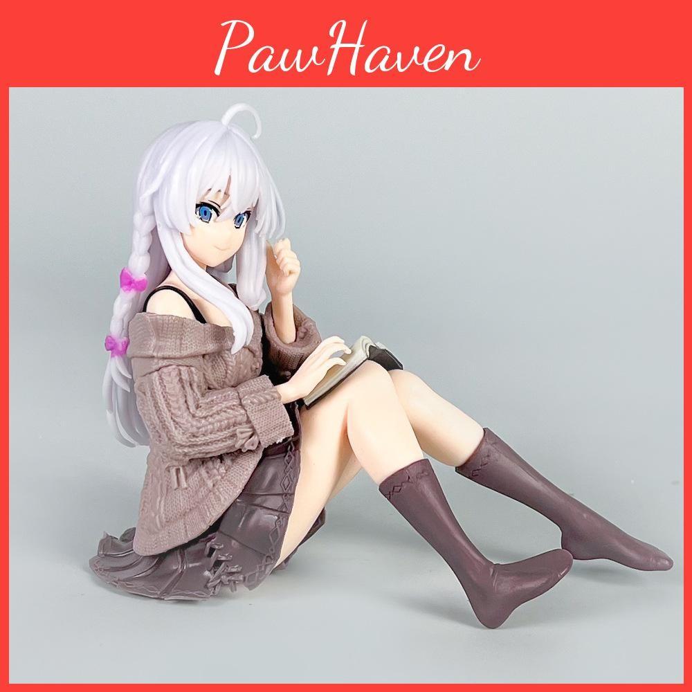 Reading Elaina Posture Anime Character Desktop Decoration For Decoration Room