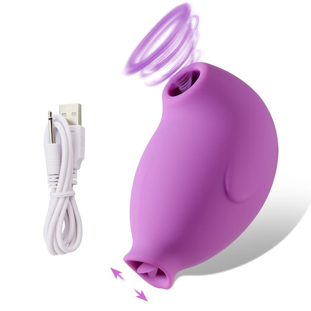 Sucking Vibrator for Women Clitoris Nipple Sucker Tongue Licking Stimulation Massager Masturbator Vibrating Sex Toys For Adult