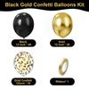 12 Zoll 75/65/60 Stück gold, grün, pink und blau Latexballon-Set mit Konfetti, geeignet für Hochzeiten, Geburtstage, Familientreffen