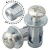 Expansion Screw 20pcs Nuts With Screw Lantern Shape Metal Nut Panel License Iron Sheet Plate Clamp Lock Jack Nuts Fastener
