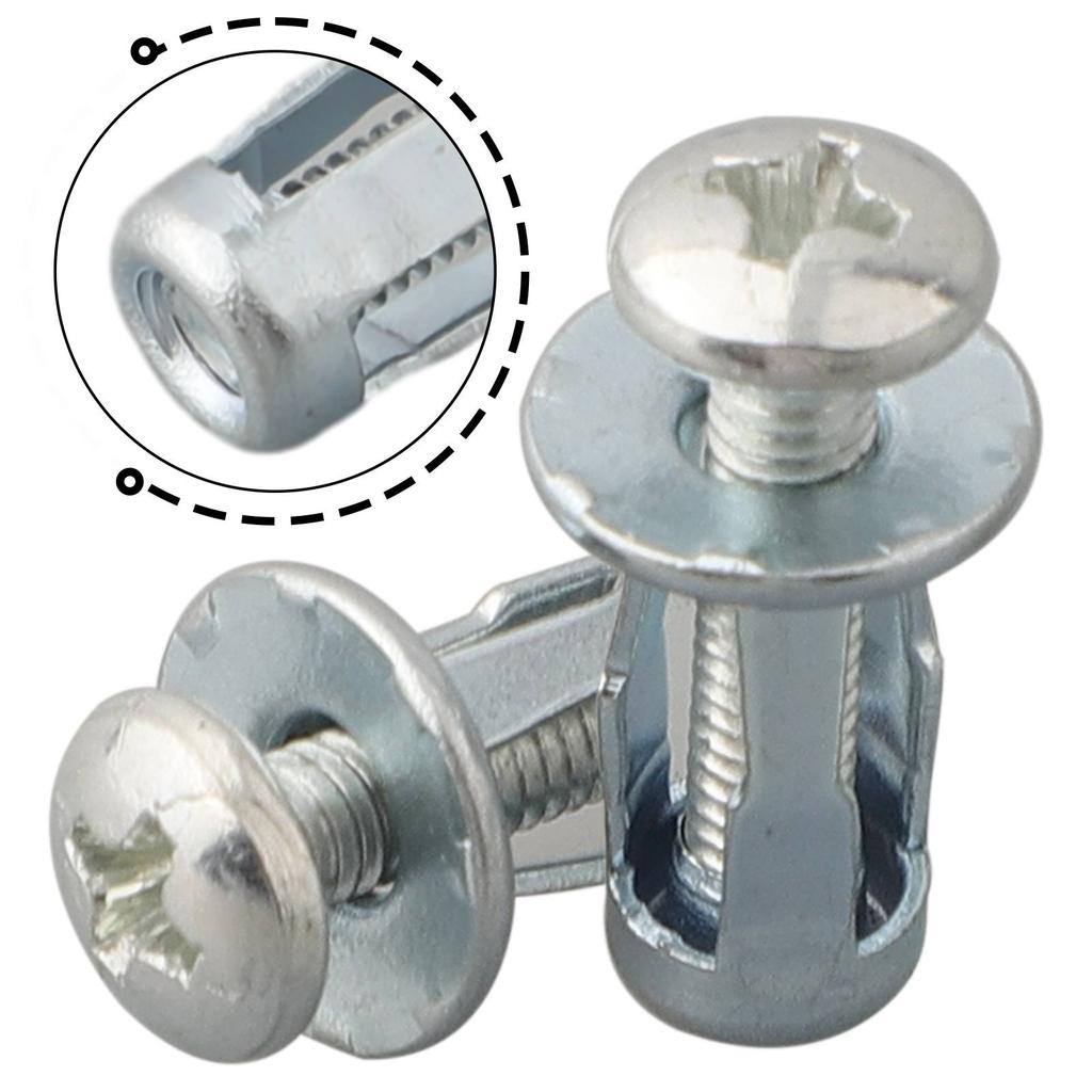 Expansion Screw 20pcs Nuts With Screw Lantern Shape Metal Nut Panel License Iron Sheet Plate Clamp Lock Jack Nuts Fastener