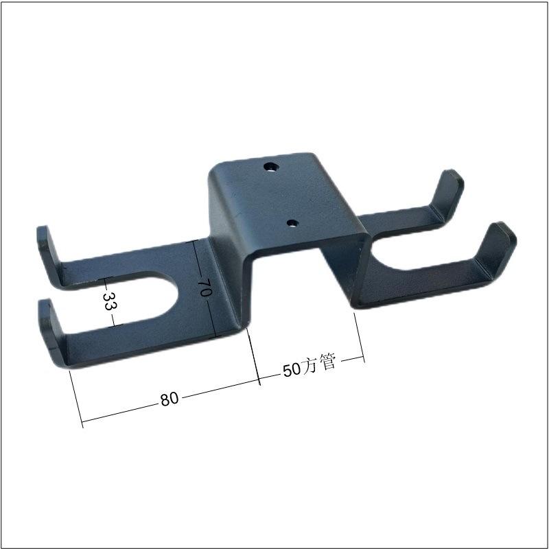 

Universal Snap-On Barbell Holder: No-Installation Storage Rack for Squat Racks, Compatible with Thick/Thin Bars, Fitness Equipment Accessory.