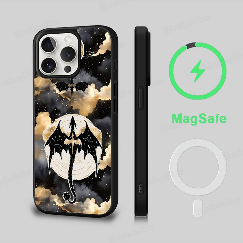 

Чехол для телефона с изображением Аниме F-Fourth Wing, Магнитный чехол для iPhone 16 14 13 12 11 15 Pro Max Plus, Чехол для беспроводной зарядки Magsafe iPhone 16