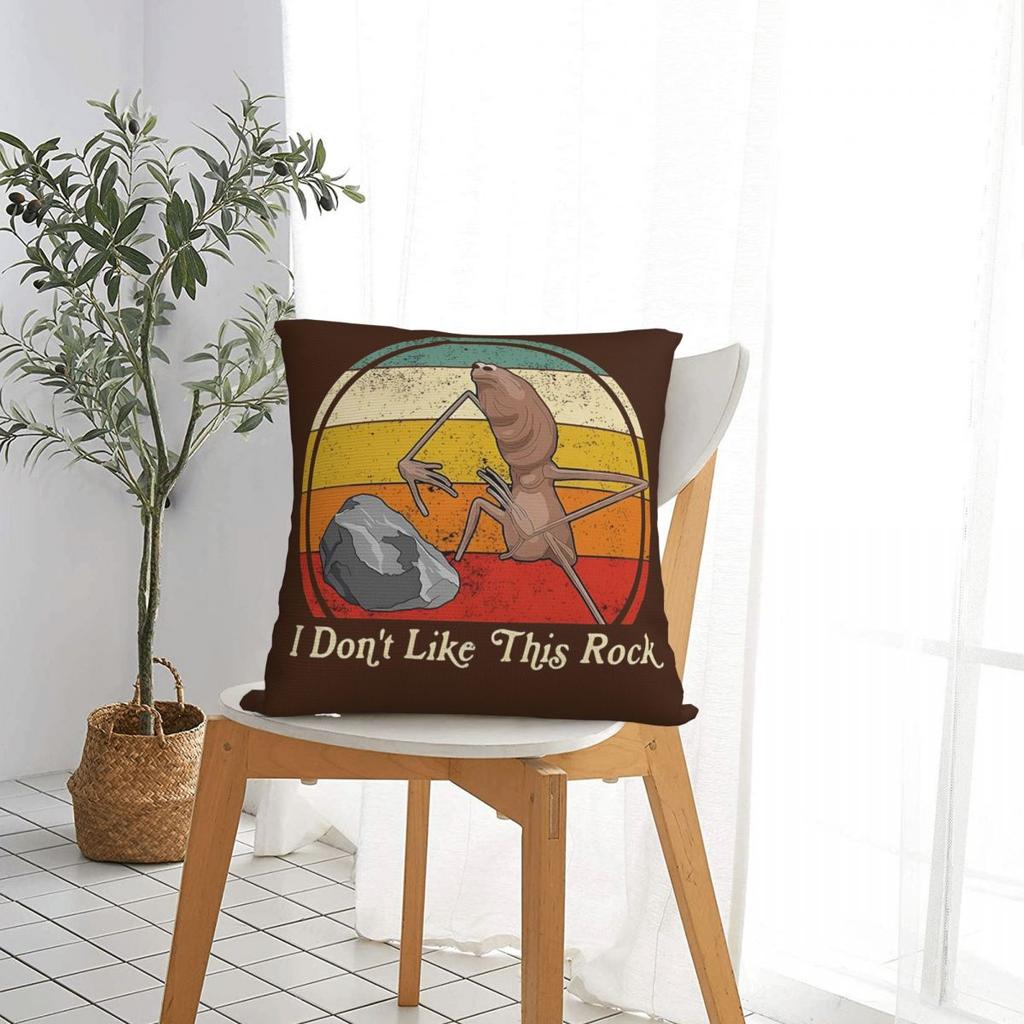 I Dont Like This Rock Square Pillow Case Marcus The Worm Cushion Covers Vintage Zipper Decor Throw Pillow Case Cover for Car 18