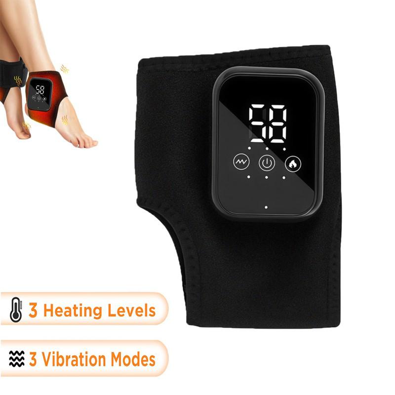 Beheizbares Fußmassagegerät Elektrische Vibration Entspannung Knöchelmassagegerät Warme Knöchelstütze Gelenkverstauchungsunterstützung Knöchelschutz