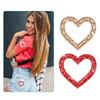 Heart Sewing Patches Elegant Heart Beaded Sequined for Decoration Rhinestones Appliques Sew On Dress