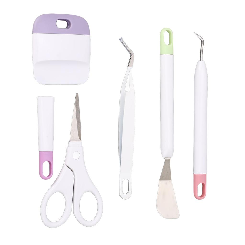 5 Pcs Vinyl Weeding Tool Set Weeder Tweezers Scraper Spatula Scissor DIY Craft Vinyl Tools Kit