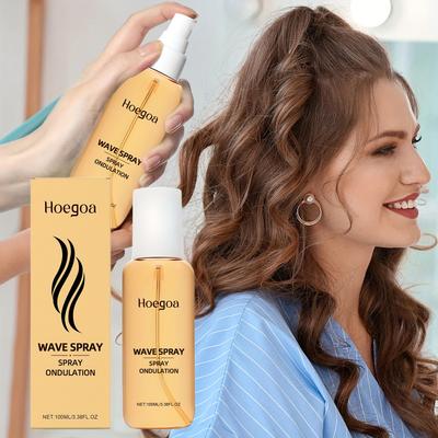 100ml Bukle Belirginleştirici Sprey - Günlük Şekillendirme için Doğal Tutuş ve Hacimli Bukleler Veren Dokulandırıcı Sprey | Zahmetsiz Saç Şekillendirme, Seyahat Dostu