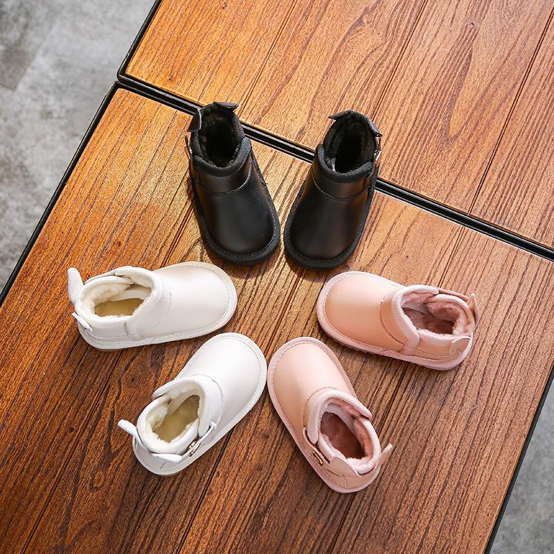 Korean Version New Children's Snow Boots Winter Non-slip Short Boots Thickened Warm Cotton Shoes