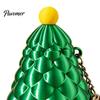 Stress Relief Tree Toy Retractable Christmas Longsword Toy, 3D Printed Xmas Keychain Pendant Keychain, Holiday Mini Fidget for Backpack Charm