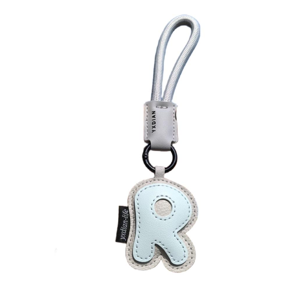 PU Leather 26 Letter Keychain Sweet Lucky Letter Pendant Fashion Alphabet Key Holder  Friend