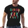 Retro Colours 70s Disco Dance Party TShirt Basic Regular Fit Casual TShirt