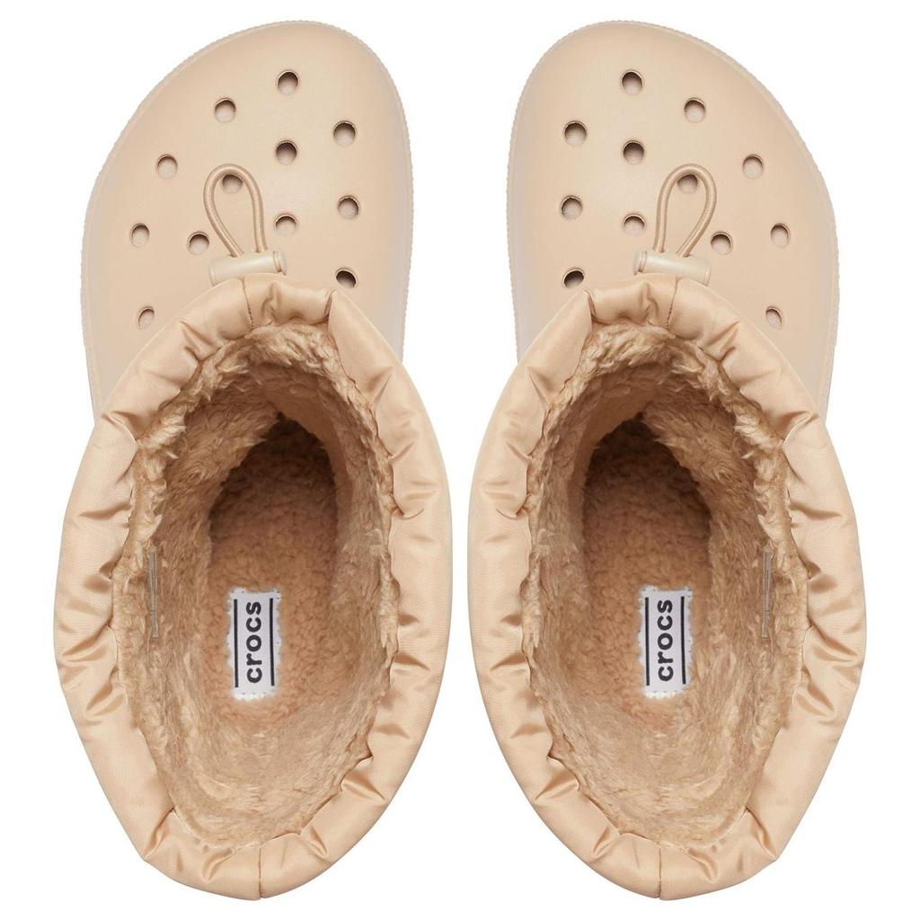 Crocs Versatile Warm Comfortable Short Snow Boots Men boots Beige 206630-212